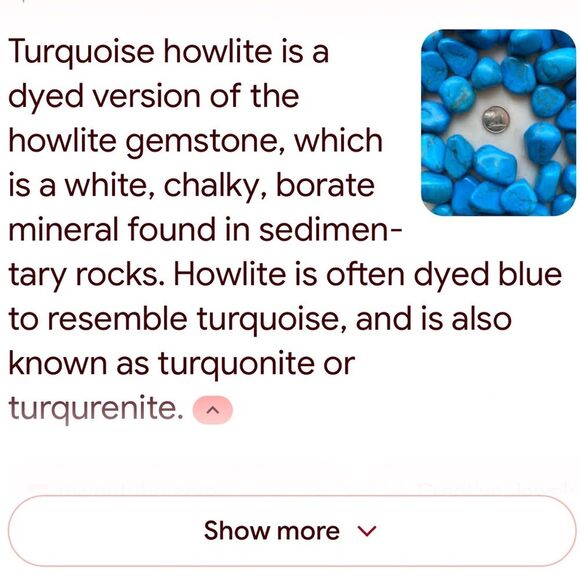 New Genuine Turquoise-Howlite and Crystal Necklace with Dangle Earrings - Picture 5 of 5